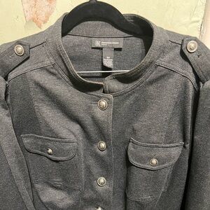 INC International Concepts Women's Charcoal Utility Jacket Lot 20